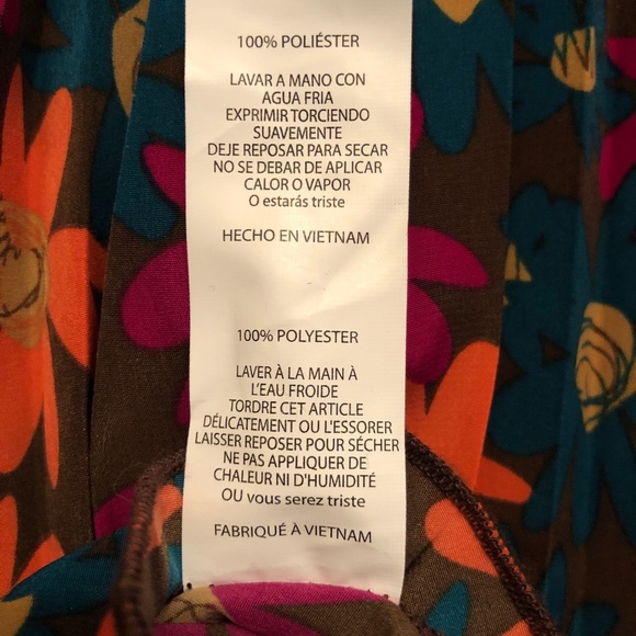 LuLaRoe Colorful Floral Midi Jill Skirt - Picture 5 of 5